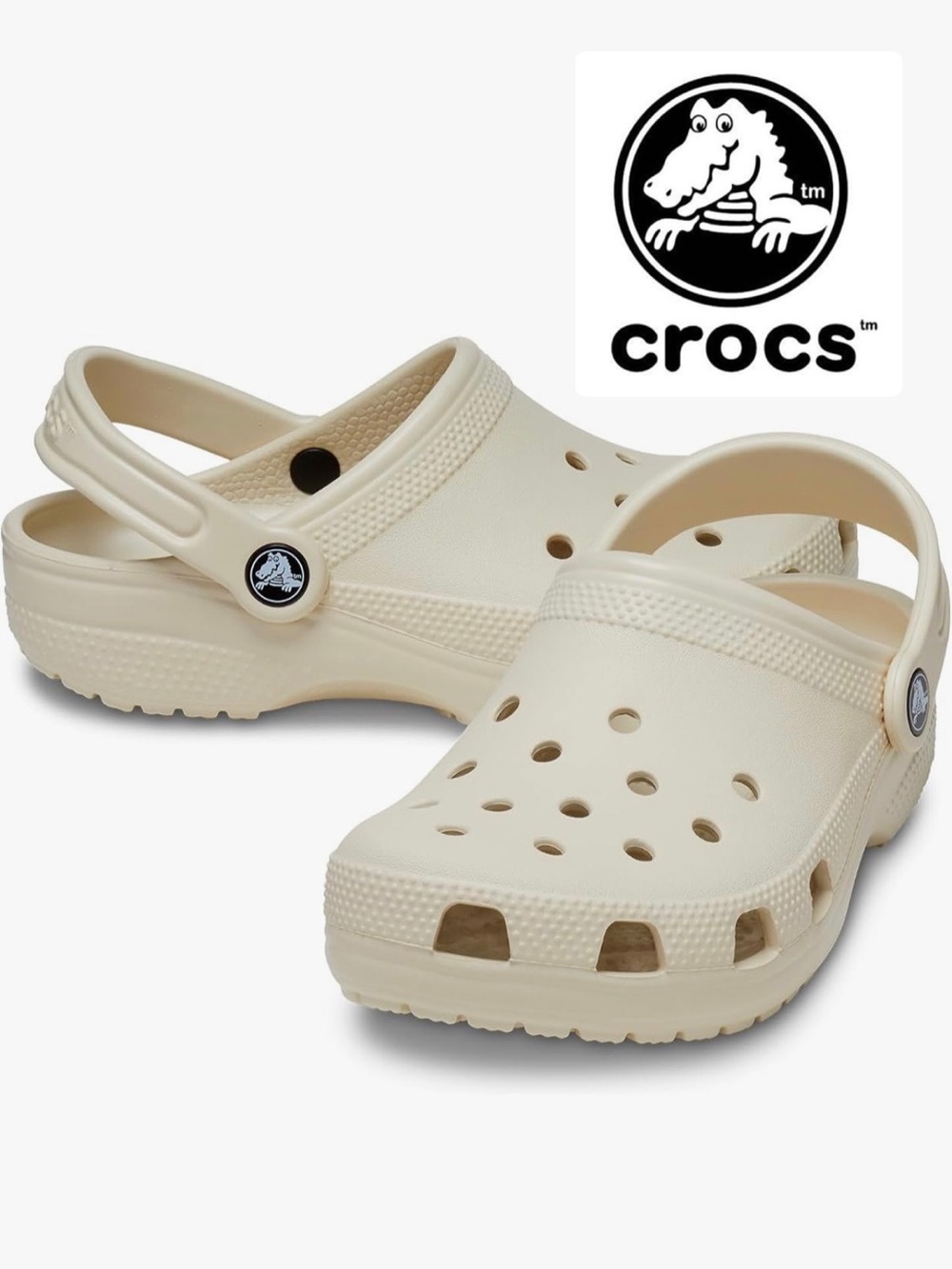Crocs Classic Clog - bone / frappe colour - size 6 men’s / 8 women’s